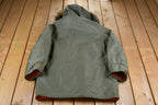 Vintage 1970s Full Length Fur Hooded Puffer Jacket