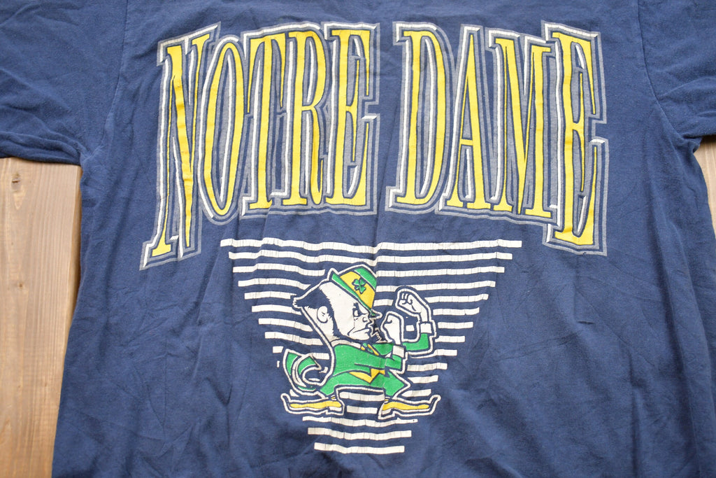 Vintage 1980s University of Notre Dame Fighting Irish Collegiate T-Shirt NCAA Tee