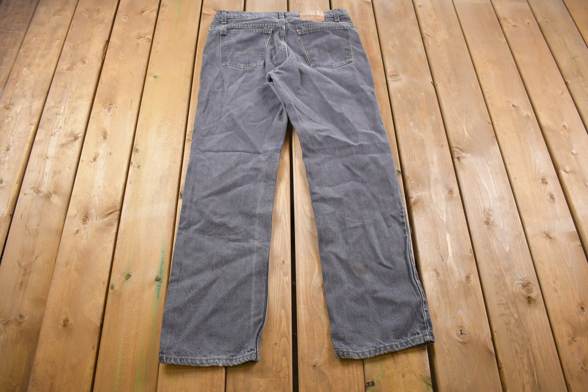 Vintage 1990s Levi's Red Tab Washed Grey Jeans Size 34 x 32