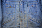 Vintage 1960s Quilt Lined Denim Jean Jacket