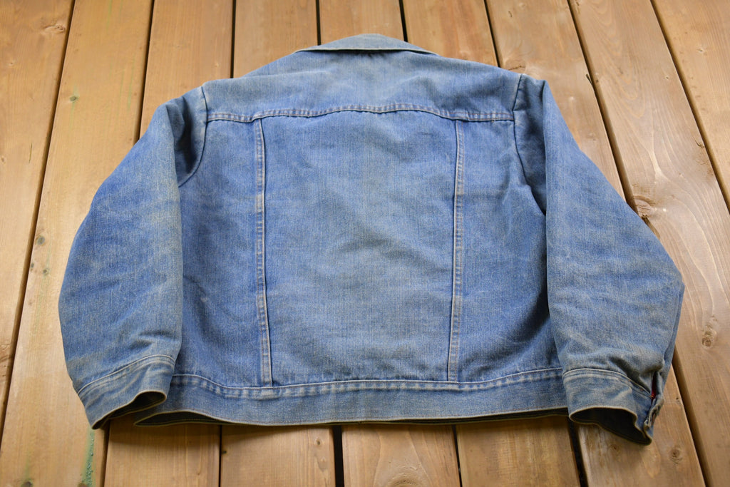 Vintage 1960s Quilt Lined Denim Jean Jacket
