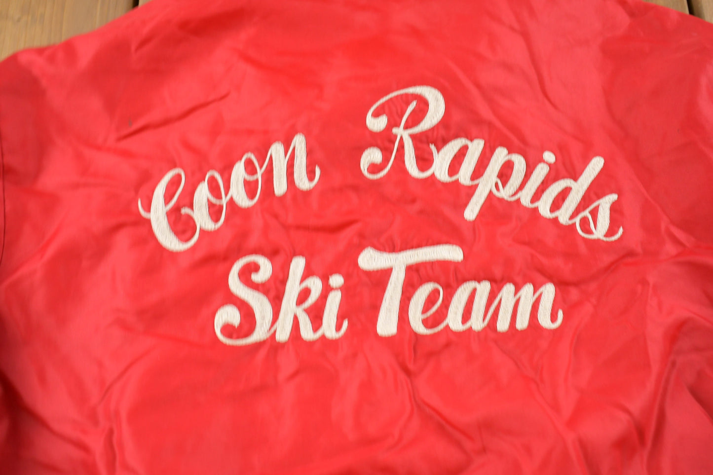 Vintage 1990s DeLong Coon Rapid Ski Team Windbreaker Jacket / Team Logo / Athletic Spring Summer Sportswear / Streetwear / Athleisure