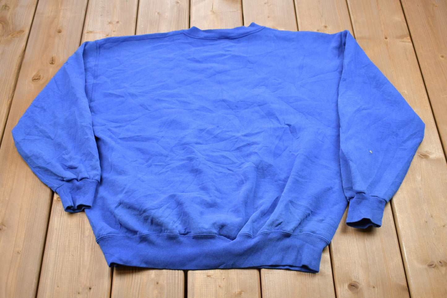 Vintage 1990s Hamilton Big Blue Russell Athletics Crewneck Sweatshirt / 90s Crewneck / Made In USA / Athleisure / Streetwear / 90s Blank