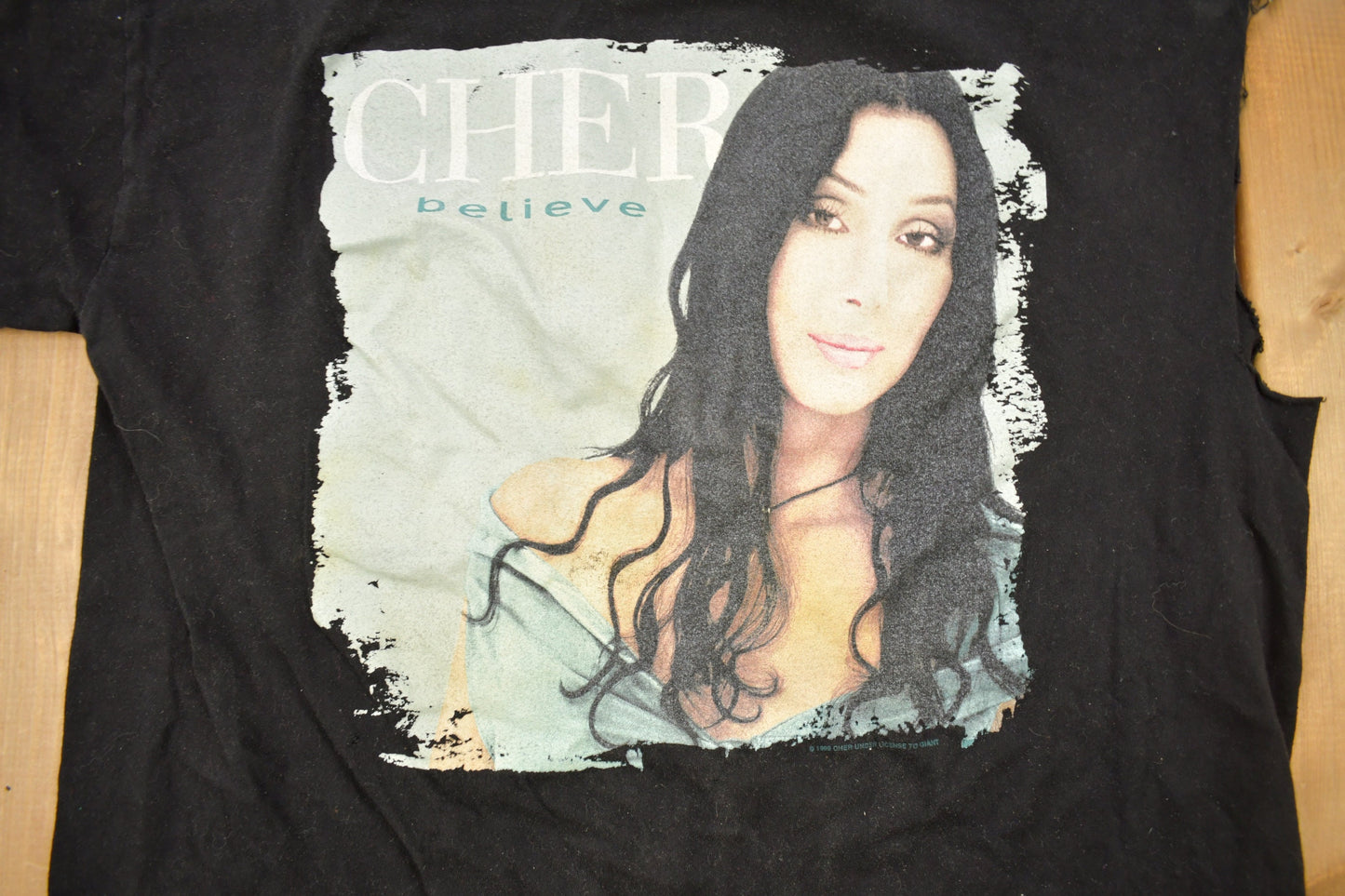 Vintage 1999 Cher Believe Tour Chopped Band T-shirt / Band Tee / Giant Tultex / Heavyweight / 90s T-shirt / Music Promo / Premium Vintage