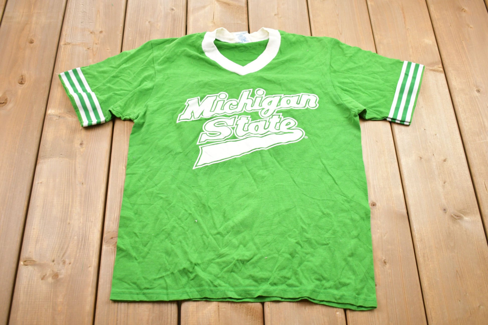 Vintage 1980s University of Michigan State Spartans Collegiate T-Shirt