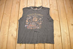Vintage 1980s Harley Davidson Singapore 3D Emblem Distressed T-Shirt