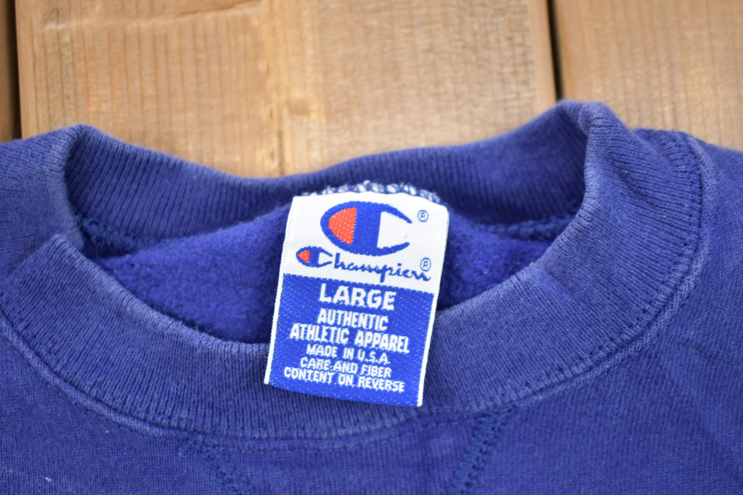 Vintage 1990s Champion Embroidered Logo Sweatshirt / Vintage Champion / Vintage Pullover / Streetwear / Athleisure Sportswear / Made In USA