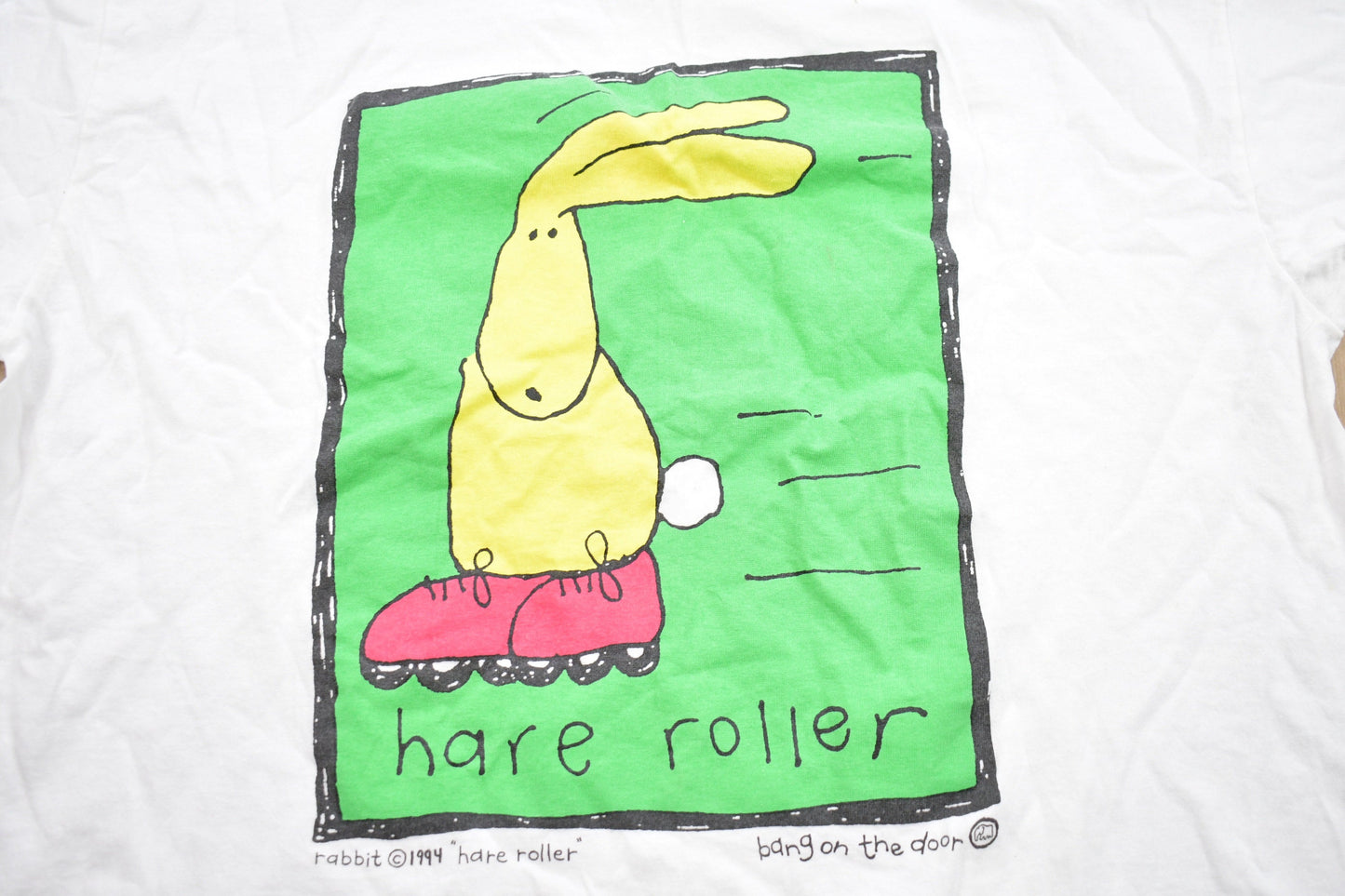 Vintage 1994 Hare Roller Graphic T-Shirt / Graphic / 80s / 90s / Streetwear / Retro Style / Single Stitch / Made In USA