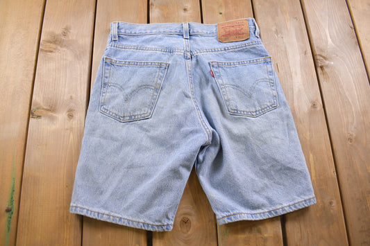 Vintage 1990s Levi's 505 Red Tab Jean Shorts 30 x 8 / 90s Shorts / Women's Vintage / Streetwear Fashion / Light Wash / Vintage Jeans/ Jorts