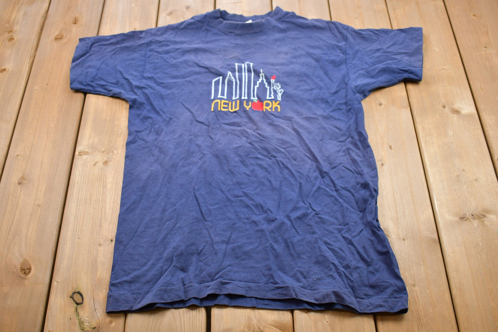 Vintage 1980s New York Embroidered T-Shirt