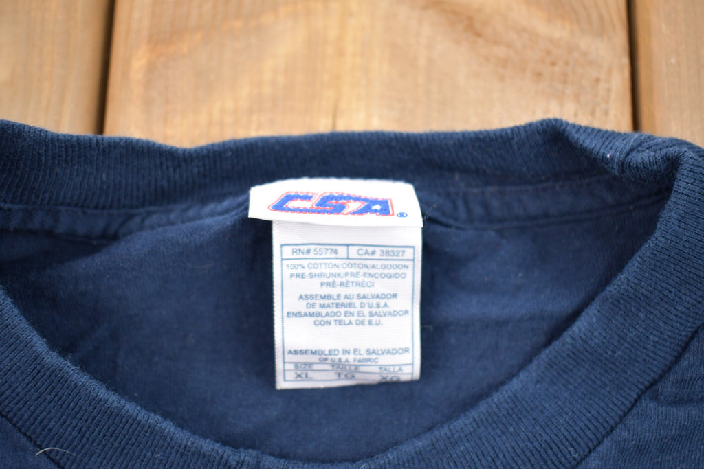 Vintage 1990s Columbus Blue Jackets NHL Graphic T-Shirt