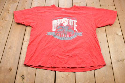 Vintage 1990s University of Ohio State Buckeyes Champion Graphic Collegiate T-Shirt / NCAA Tee / Americana / Sportswear / Athleisure