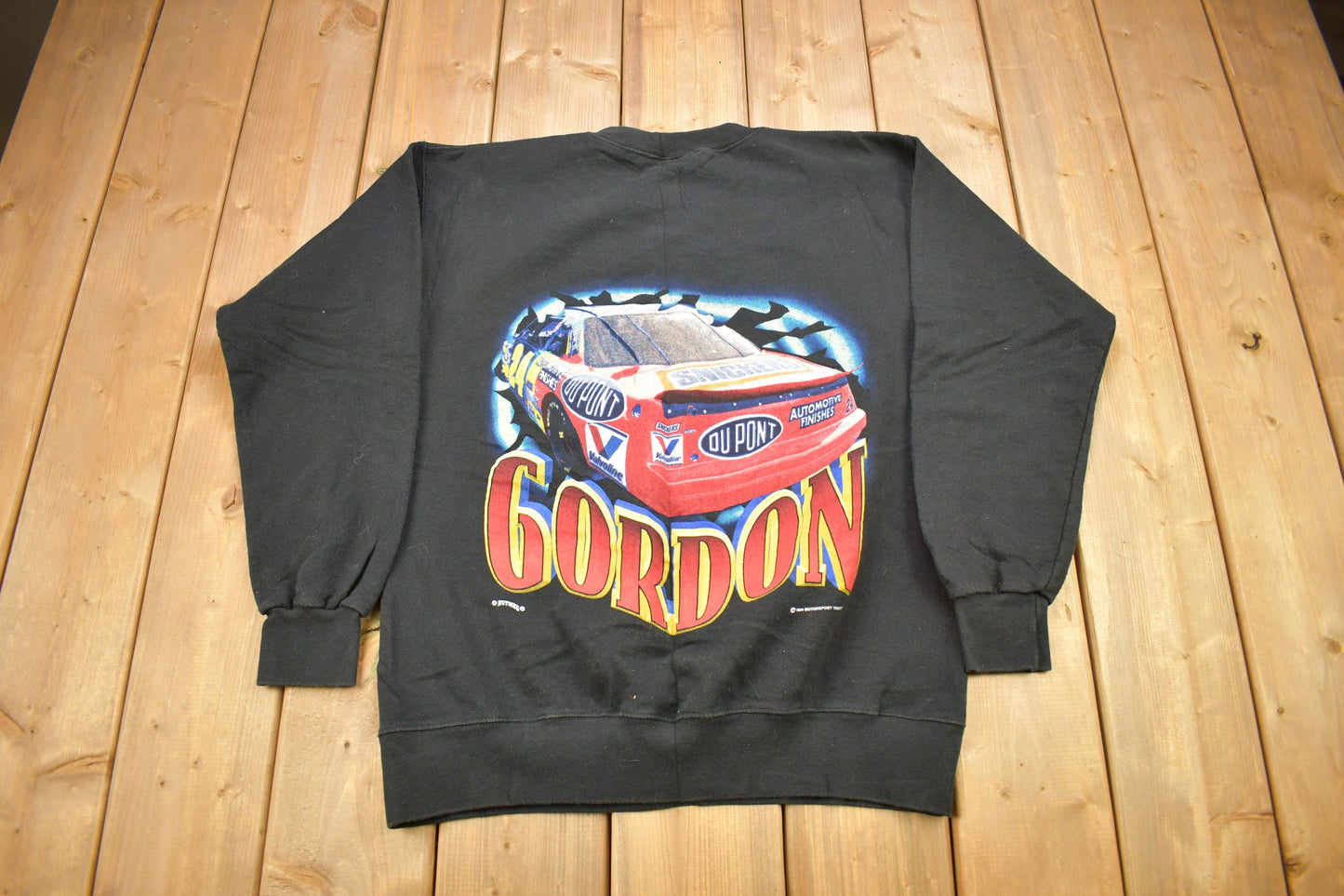 Vintage 1994 Jeff Gordon NASCAR Double Sided Crewneck Sweatshirt / 90s Crewneck / Made In USA / Streetwear / Big Graphic Sweater