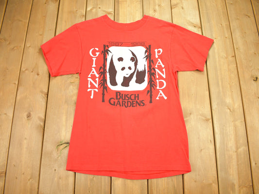 Vintage 1988 Busch Gardens Giant Panda Single Stitch T-Shirt / Animal Lover / 80s / 90s / Streetwear / Retro Style