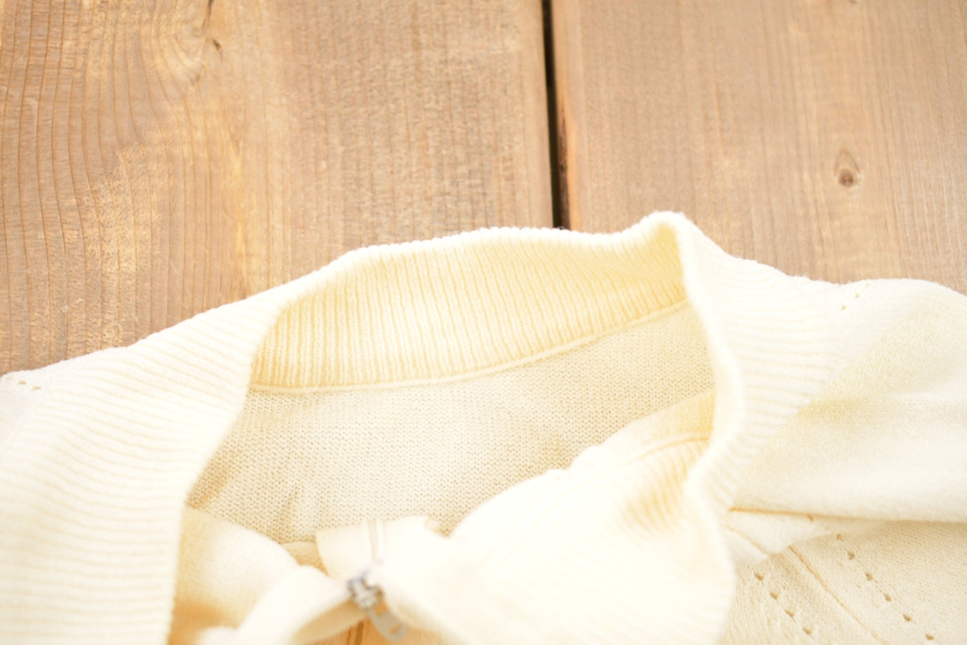 Vintage 1980s Quarter Zip Raglan T-Shirt