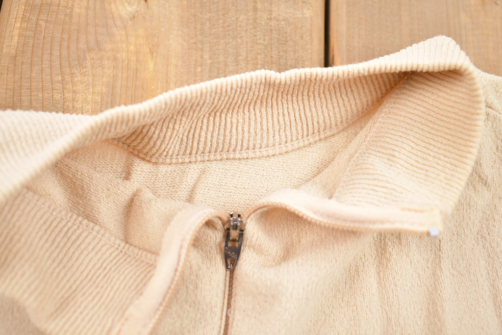 Vintage 1980s Quarter Zip Raglan T-Shirt