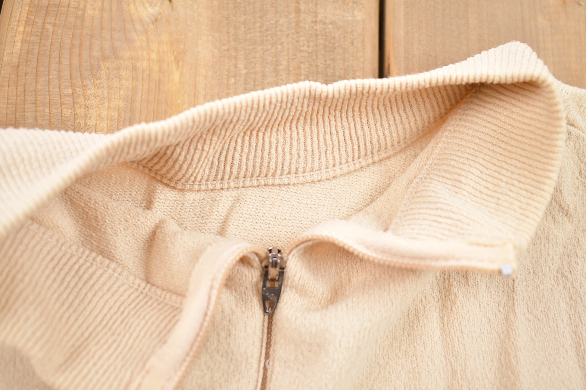 Vintage 1980s Quarter Zip Raglan T-Shirt