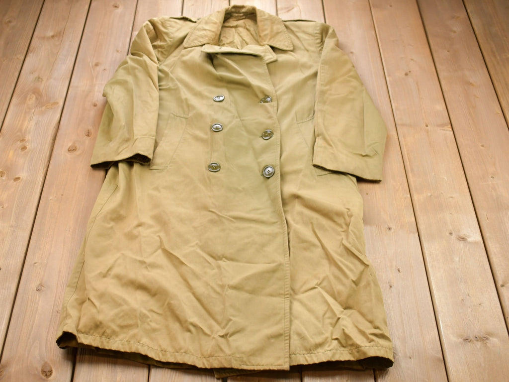 Vintage 1962 Military Full Length Rain Coat