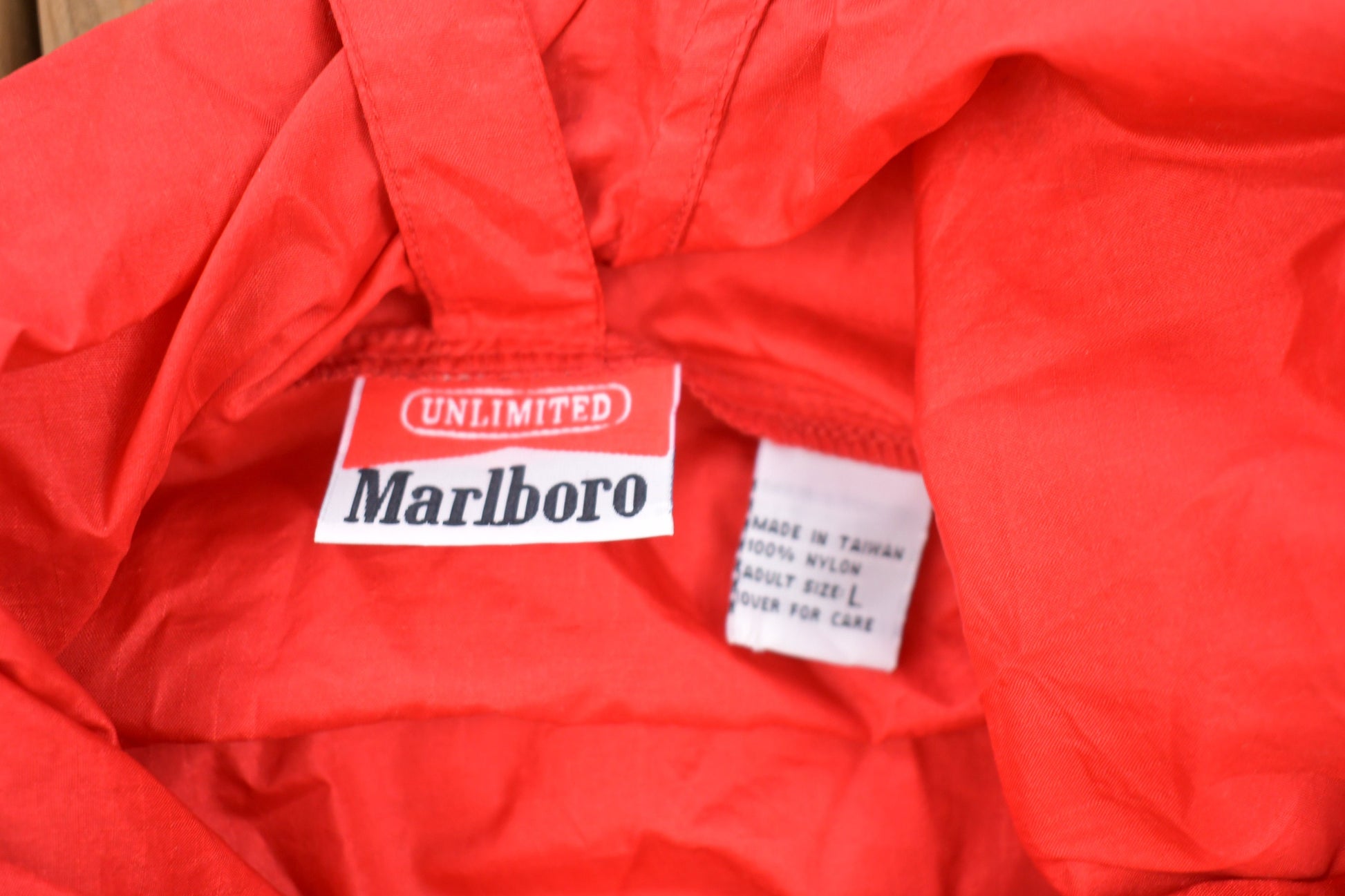 Vintage 1980s Marlboro Unlimited Quarter Zip Windbreaker Jacket