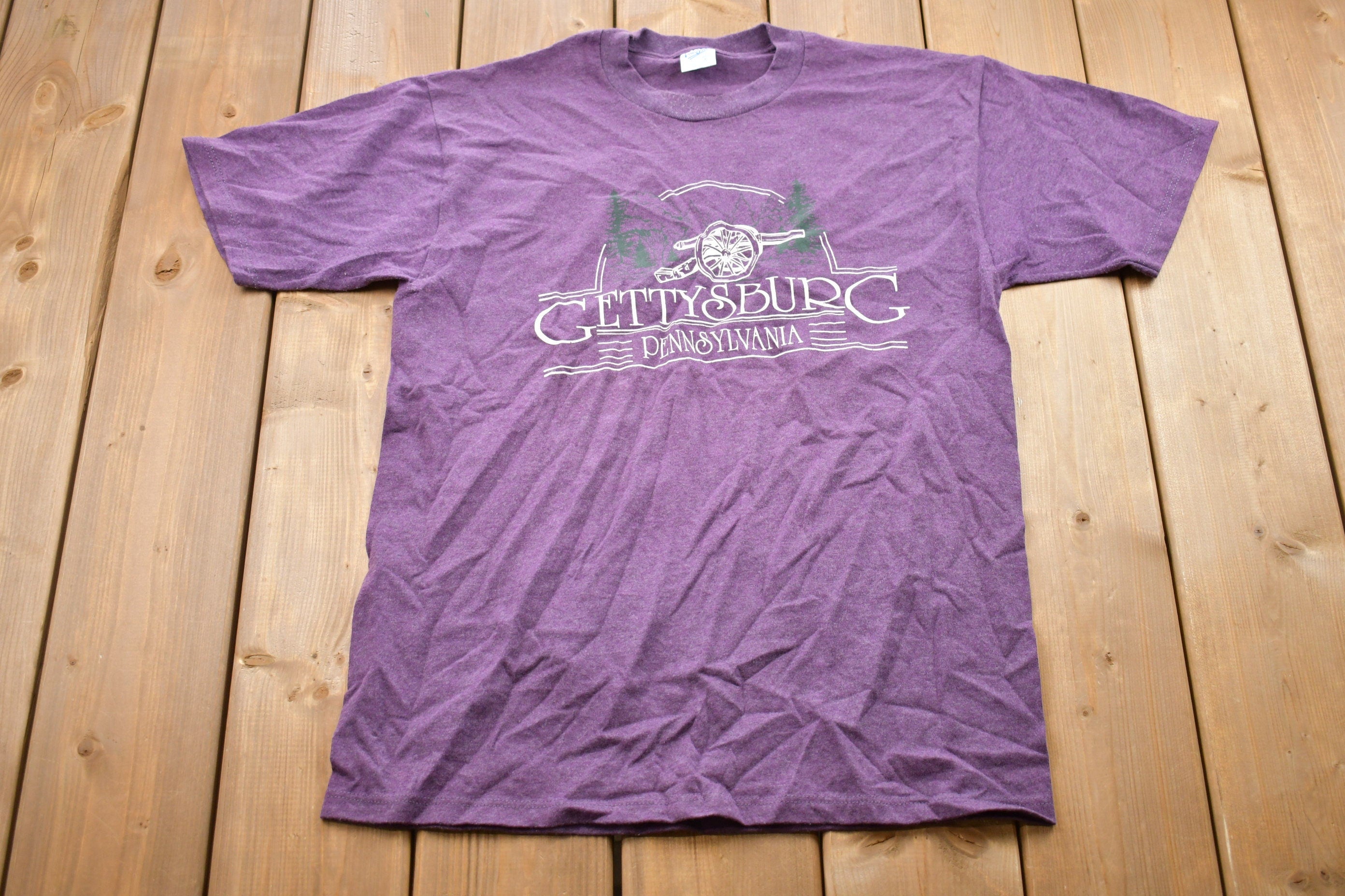Vintage 1980s Gettysburg Pennsylvania Graphic T-Shirt