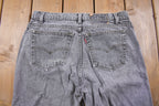 Vintage 1990s Levi's Red Grey Tab Jeans Size 34 x 26