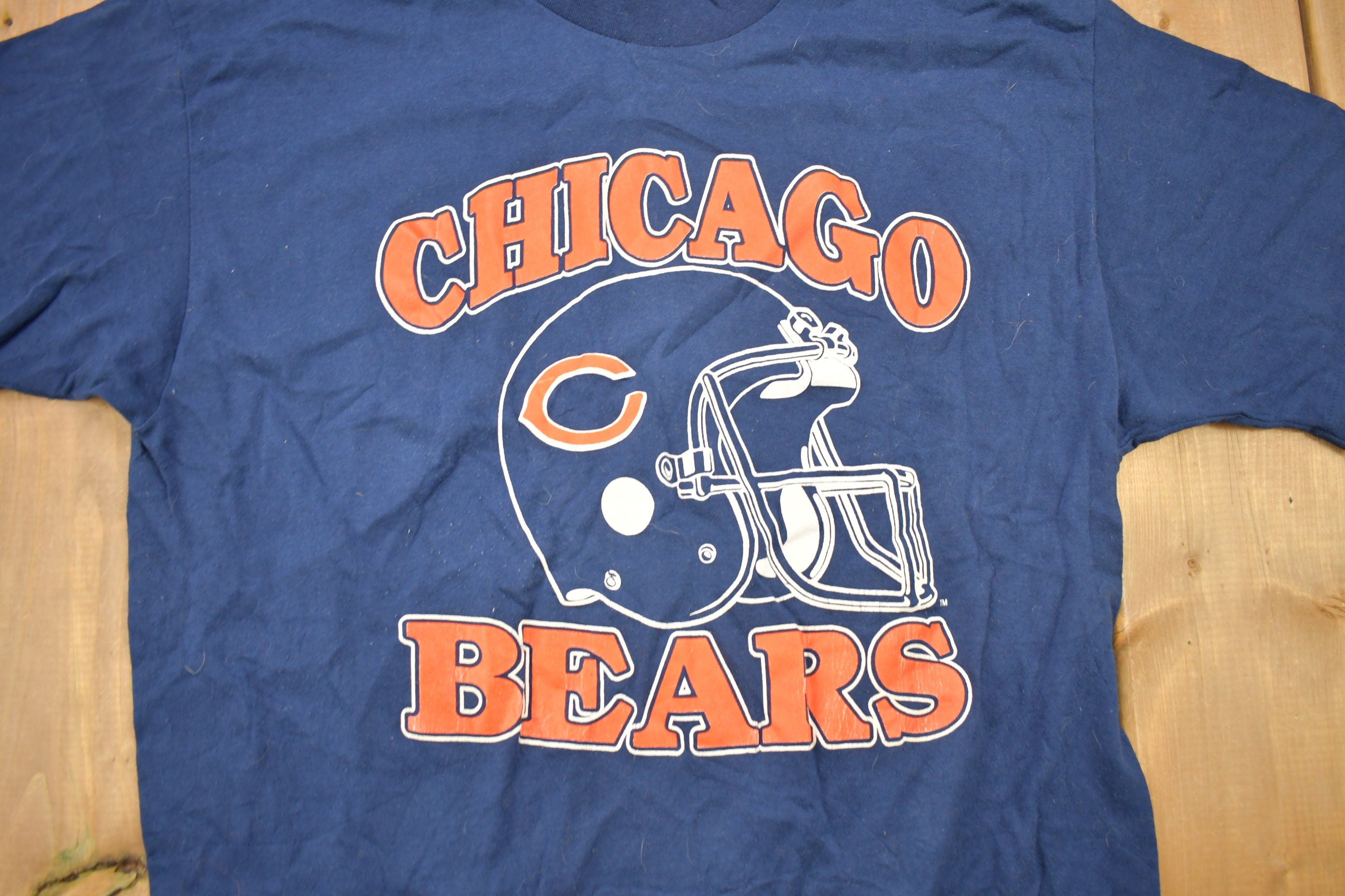 Vintage 1980s Chicago Bears NFL Graphic T-Shirt