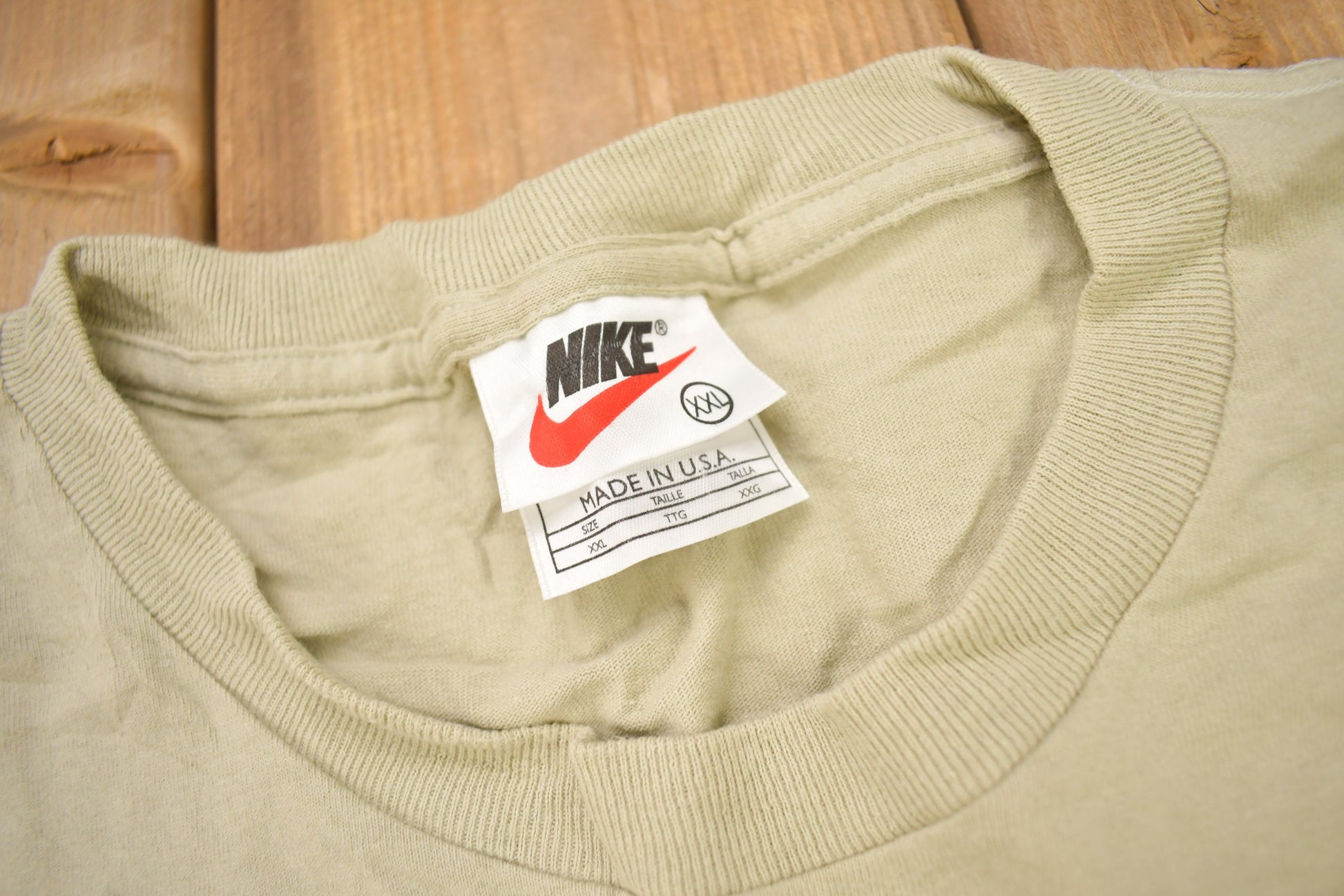 Vintage 1990s Nike Mini Swoosh Embroidered T-Shirt