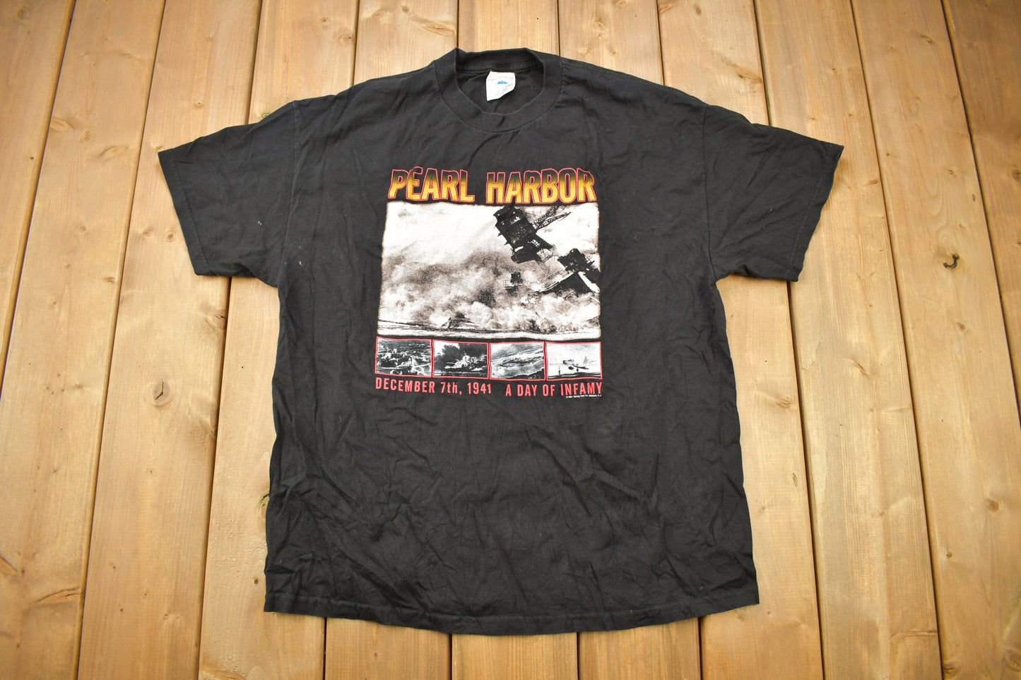 Vintage 2001 Pearl Harbour A Day Of Infamy Graphic T Shirt / Vintage T Shirt / Streetwear / Graphic Tee / Single Stitch / Made In USA