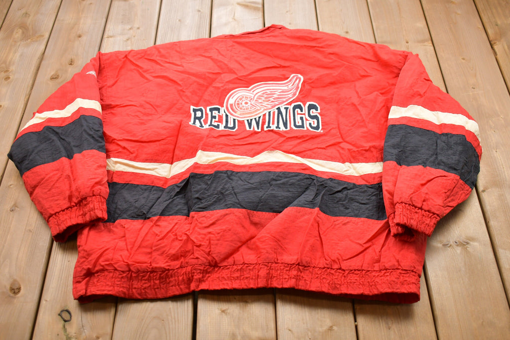 Vintage 1980s Detroit Red Wings NHL Apex One Windbreaker Jacket