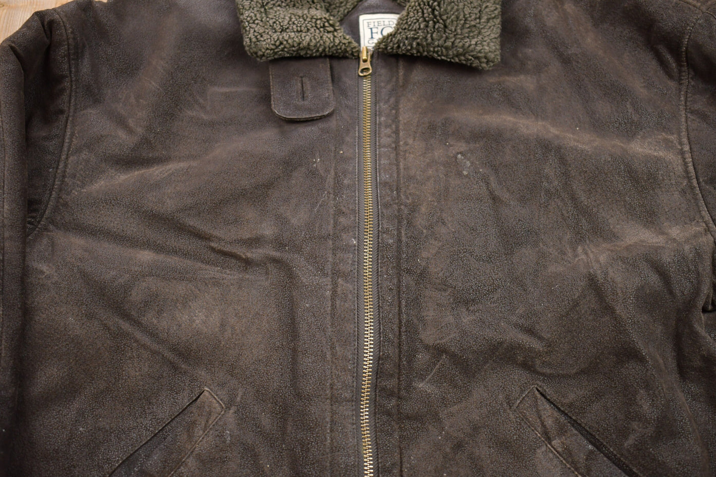 Vintage 1990s Field Gear Suede Leather Jacket / Fall Outerwear / Leather Coat / Winter Outerwear / Streetwear Fashion / Suede Jacket