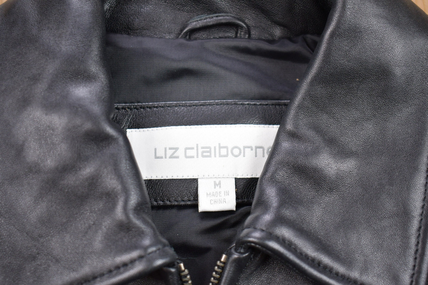 Vintage 1990s Liz Claiborne Leather Jacket / Fall Outerwear / Leather Coat / Winter Outerwear / Streetwear Fashion / Suede Jacket