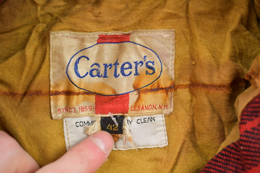 Vintage 1970s Carter's 100% Wool Plaid Jacket