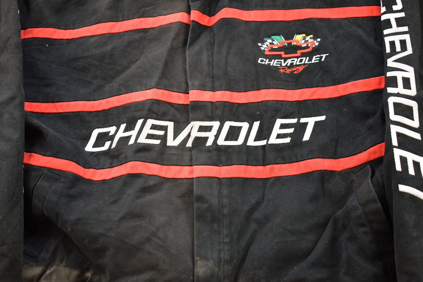 Vintage 1980s Chevrolet Team Embroidered Racing Jacket / Athleisure Sportswear / Streetwear Fashion / Automotive Apparel / 80s Chevy Jacket