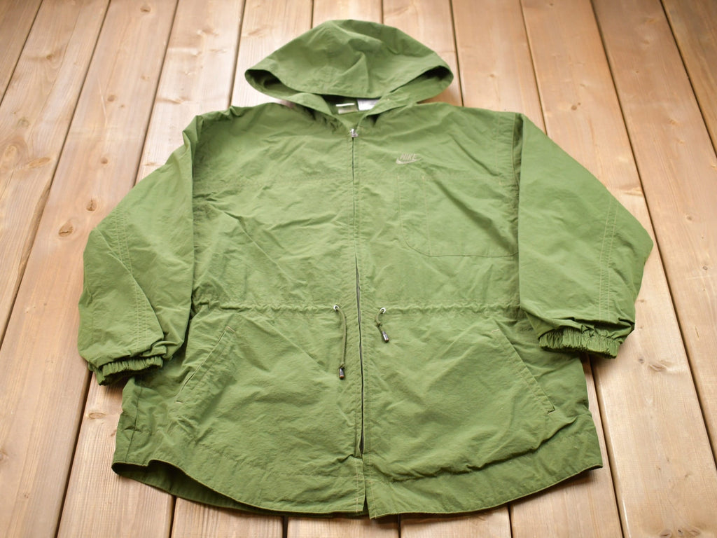 Vintage 1990s Nike Full Zip Embroidered Swoosh Windbreaker Jacket