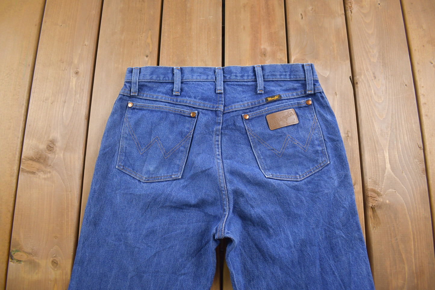 Vintage 1990's Wrangler Straight Leg Blue Jeans 32 x 34 / Basic Blue Jeans / American Vintage / Streetwear Fashion / Vintage Pants