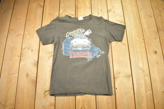 Vintage 1994 Trooper Canadian Tour Graphic T Shirt / Canada Map Graphic / Ten Album Promo / Made In USA / Single Stitch