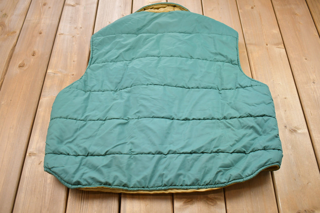Vintage 1970s Alleson Zip Up Puffer Vest