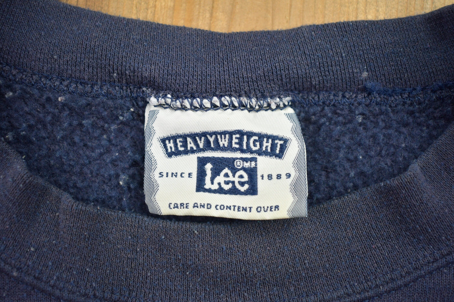 Vintage 1990s Lee Heavyweight Blank Crewneck Sweatshirt / 90s Crewneck / Souvenir / Athleisure / Streetwear / Travel And Tourism