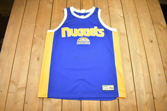 Vintage 1990s Denver Nuggets Hardwood Classics NBA Basketball Jersey / 90s Jersey / NBA Sportswear / Made In USA