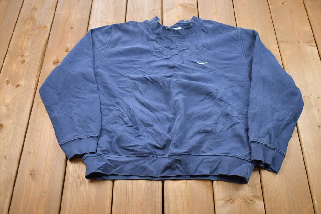 Vintage 1990s Nike Mini Swoosh Embroidered Crewneck Sweatshirt