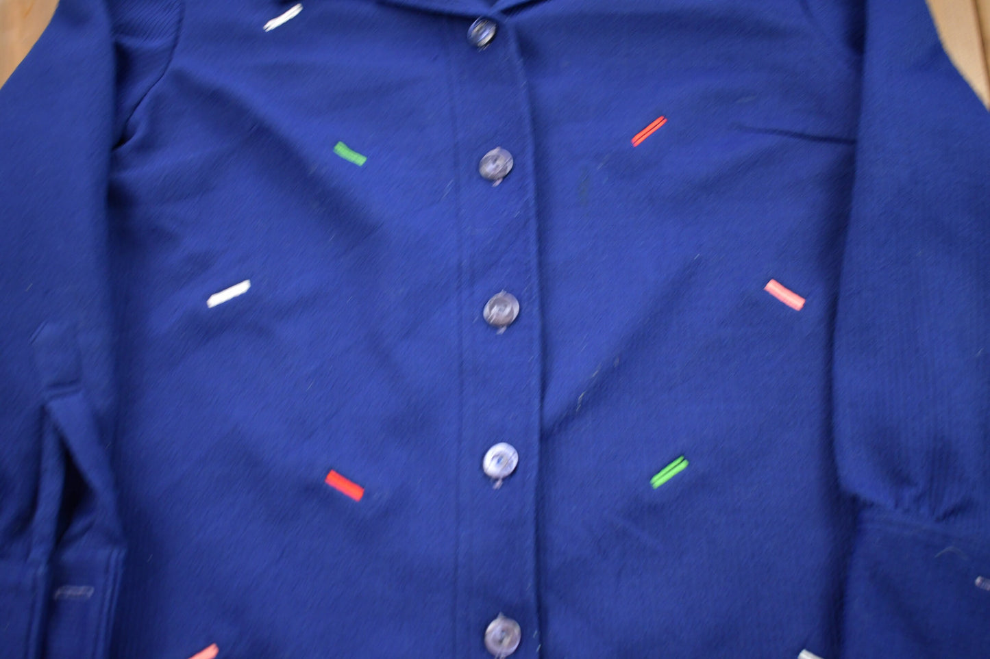 Vintage 1990s K Mart Embroidered Button Up Shirt / 1990s Button Up / Vintage Shirt / Abstract / Casual Shirt / Formal Shirt