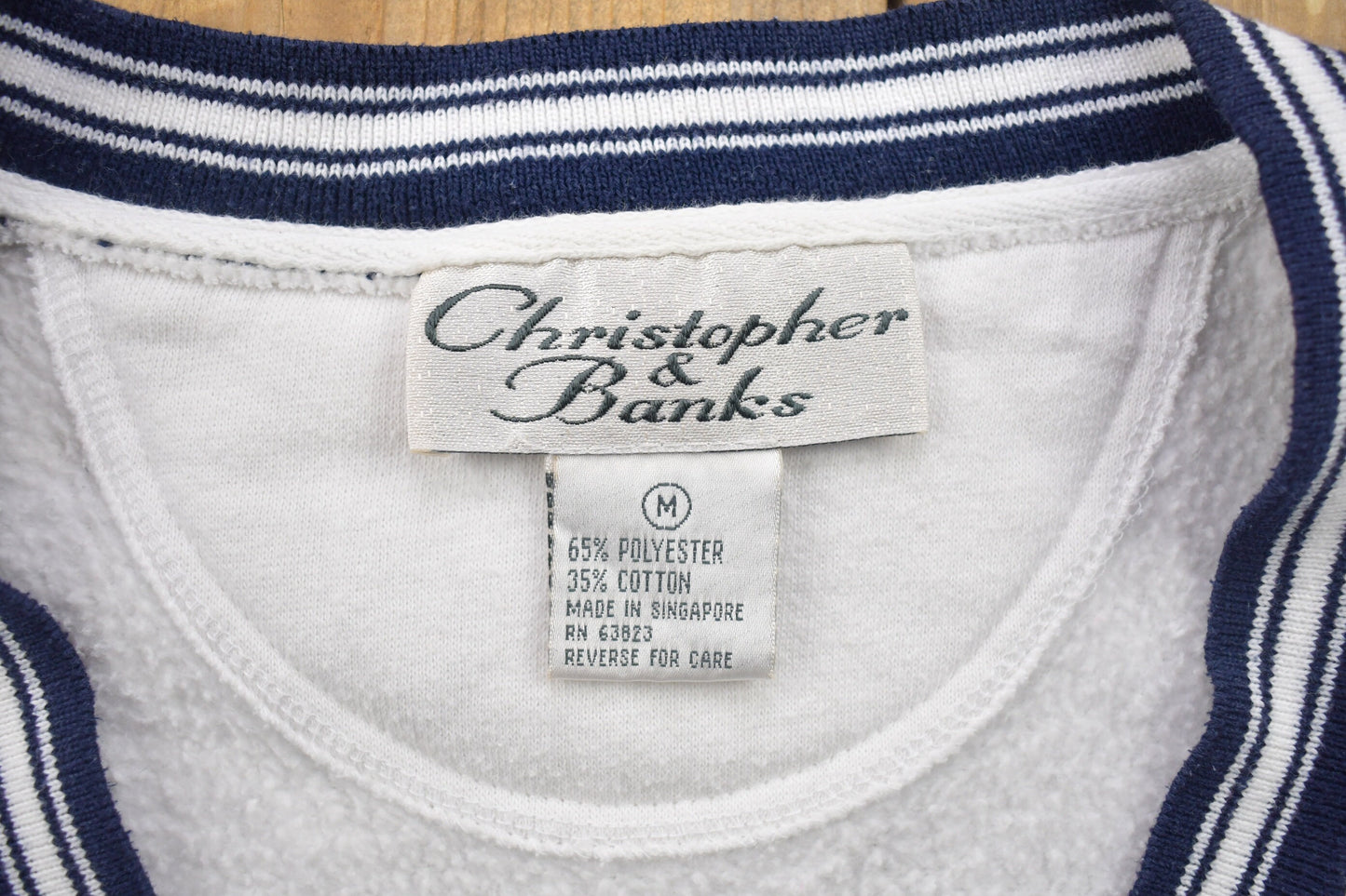 Vintage 1990s Christopher & Banks Cardigan Sweater / Vintage Cardigan / Button Up / Patchwork / Embroidered / Made In USA