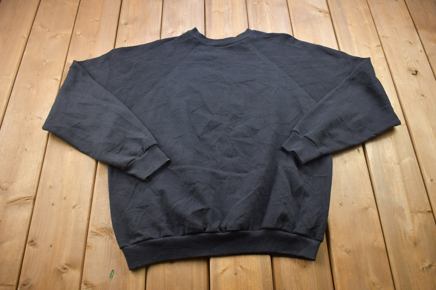 Vintage 1990s Tultex Blank Raglan Crewneck Sweatshirt / Made in USA / 90s Crewneck / Basic Hoodie / Athleisure / Streetwear