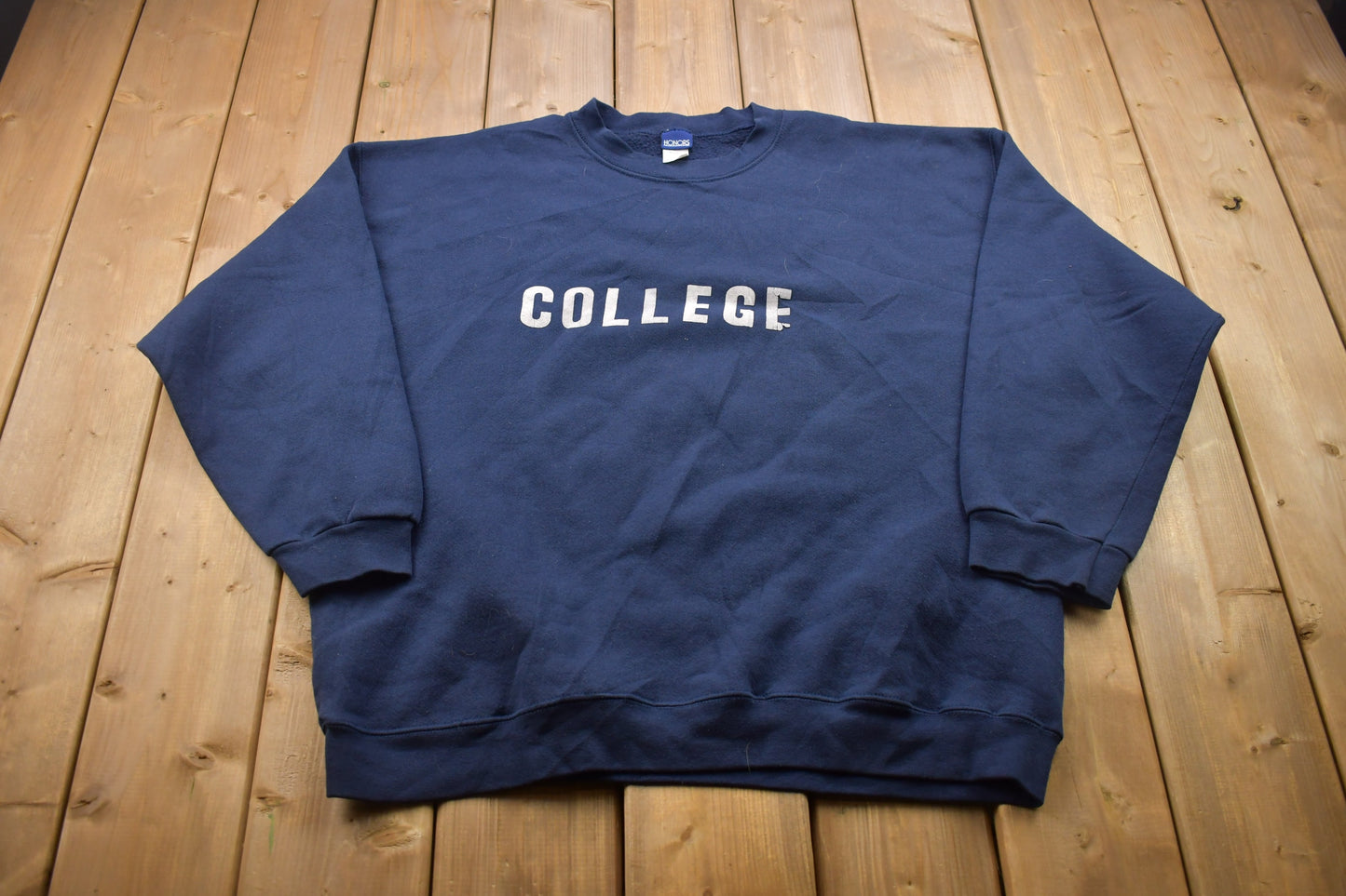 Vintage 1990s Honors College Crewneck Sweatshirt / Made in USA / 90s Crewneck / Athleisure / Streetwear / American Vintage / School