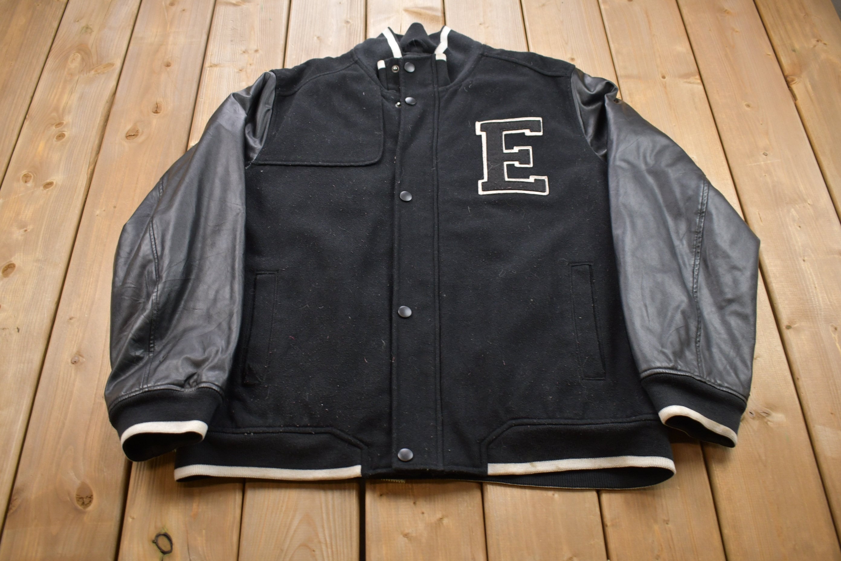 Vintage 1990s Enyce Leather Varsity Jacket