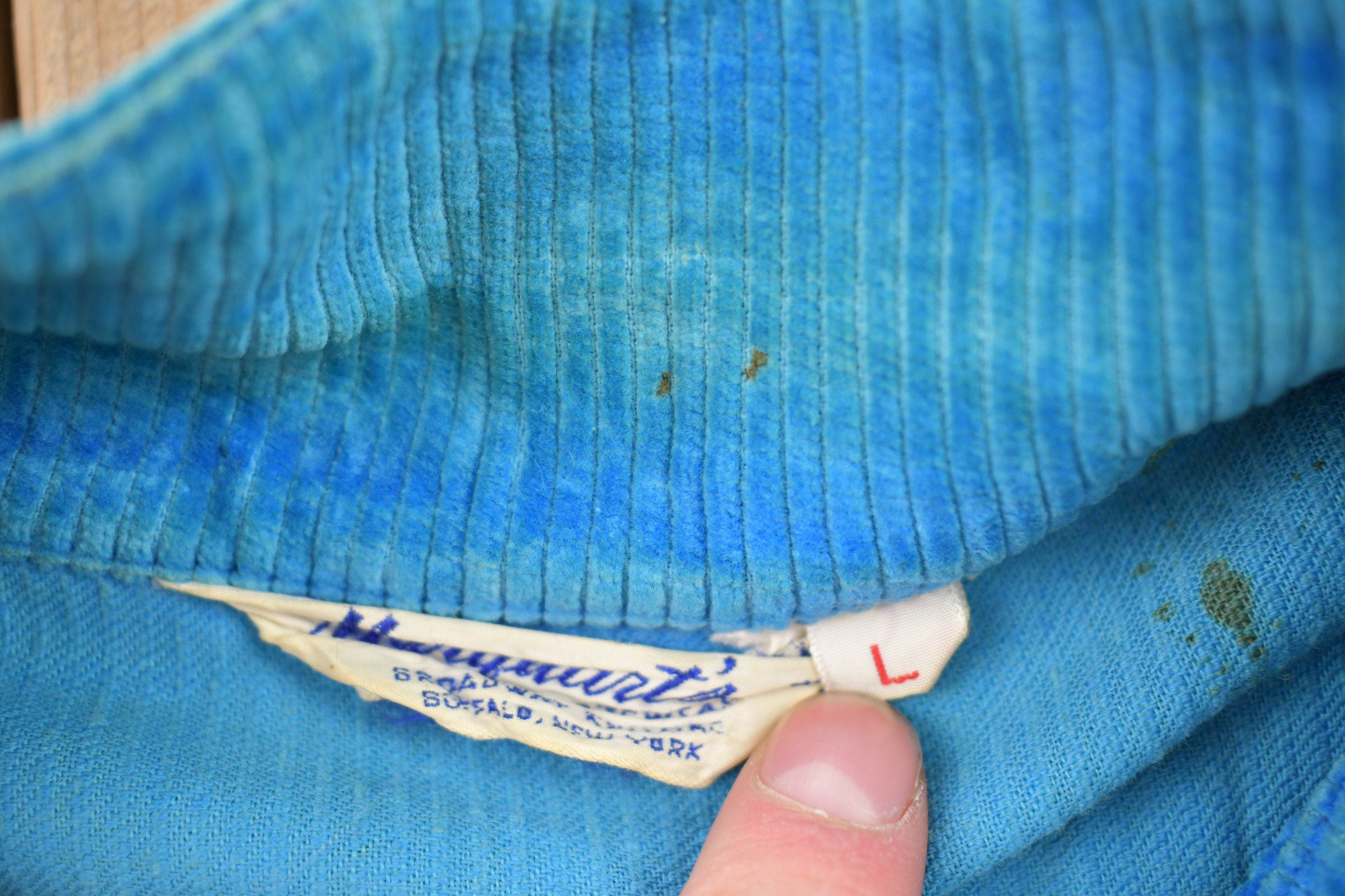 Vintage 1950s Nies Auto Racing Team Corduroy Café Racer Jacket
