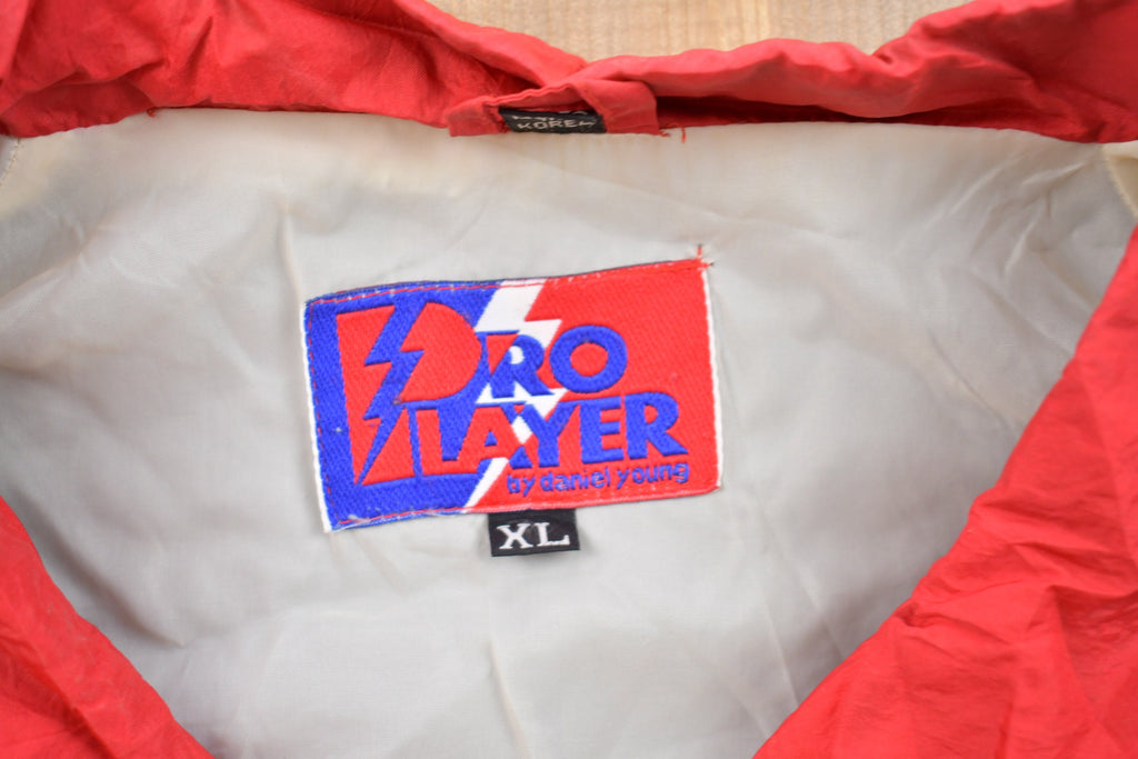 Vintage 1990s Chicago Bulls NBA Pro Player Abstract Windbreaker Jacket