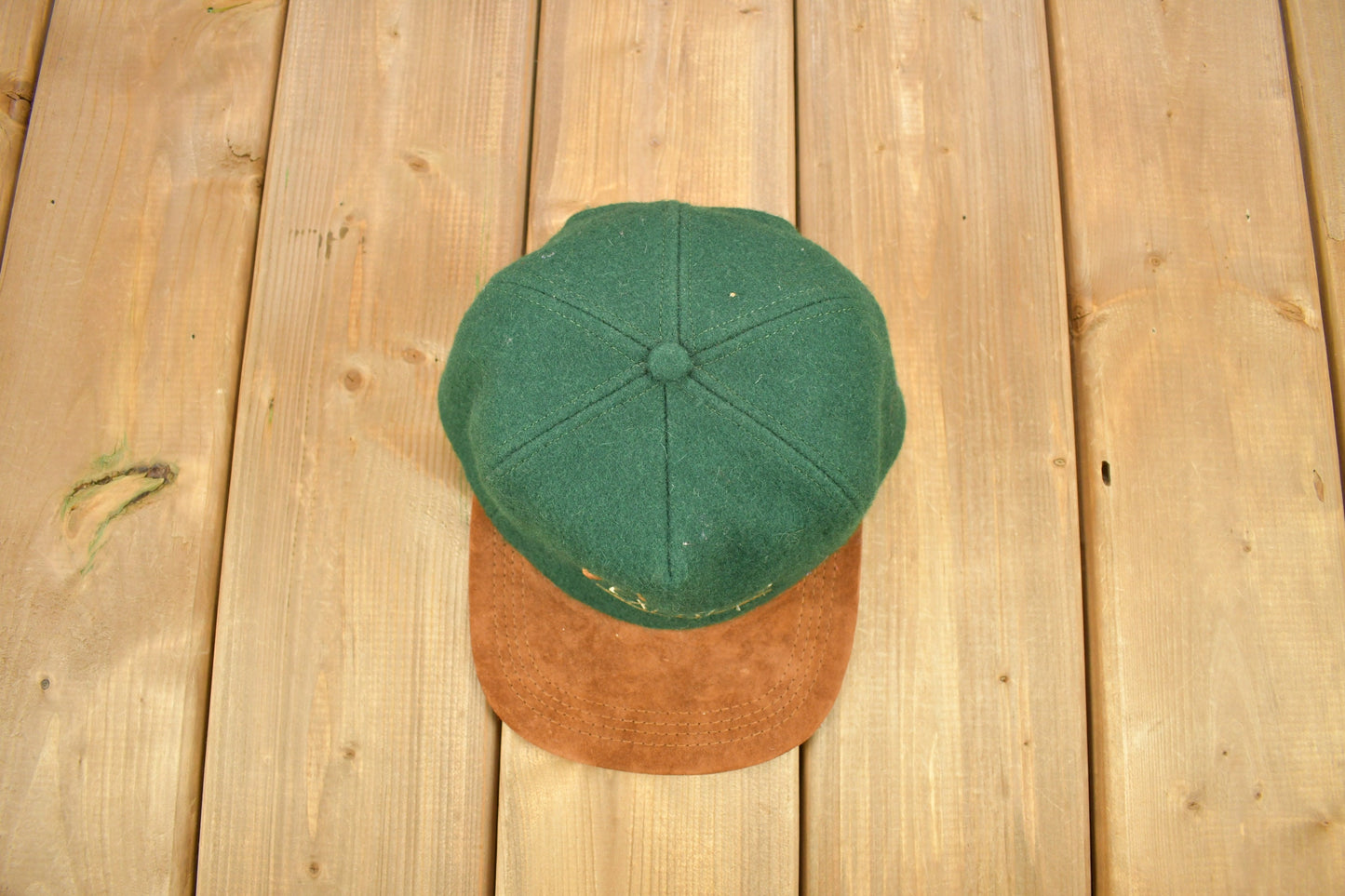 Vintage 1990s A&A Express Wool Strap Back Hat / OSFA / 90s Hat / Made In USA / Souvenir Cap / Embroidered / Earth Tones