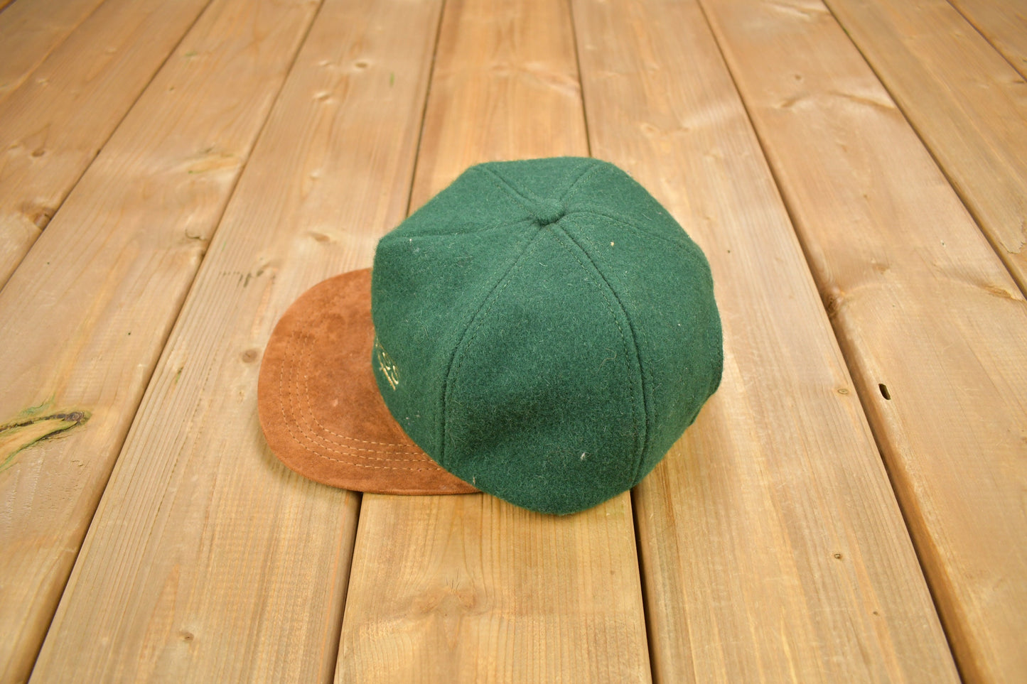 Vintage 1990s A&A Express Wool Strap Back Hat / OSFA / 90s Hat / Made In USA / Souvenir Cap / Embroidered / Earth Tones