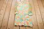 Vintage 1960s RAR Floral All Over Print Button Up Shirt